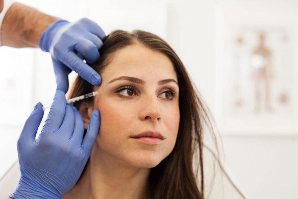 safe botox treatment performed by a professional cosmetic doctor